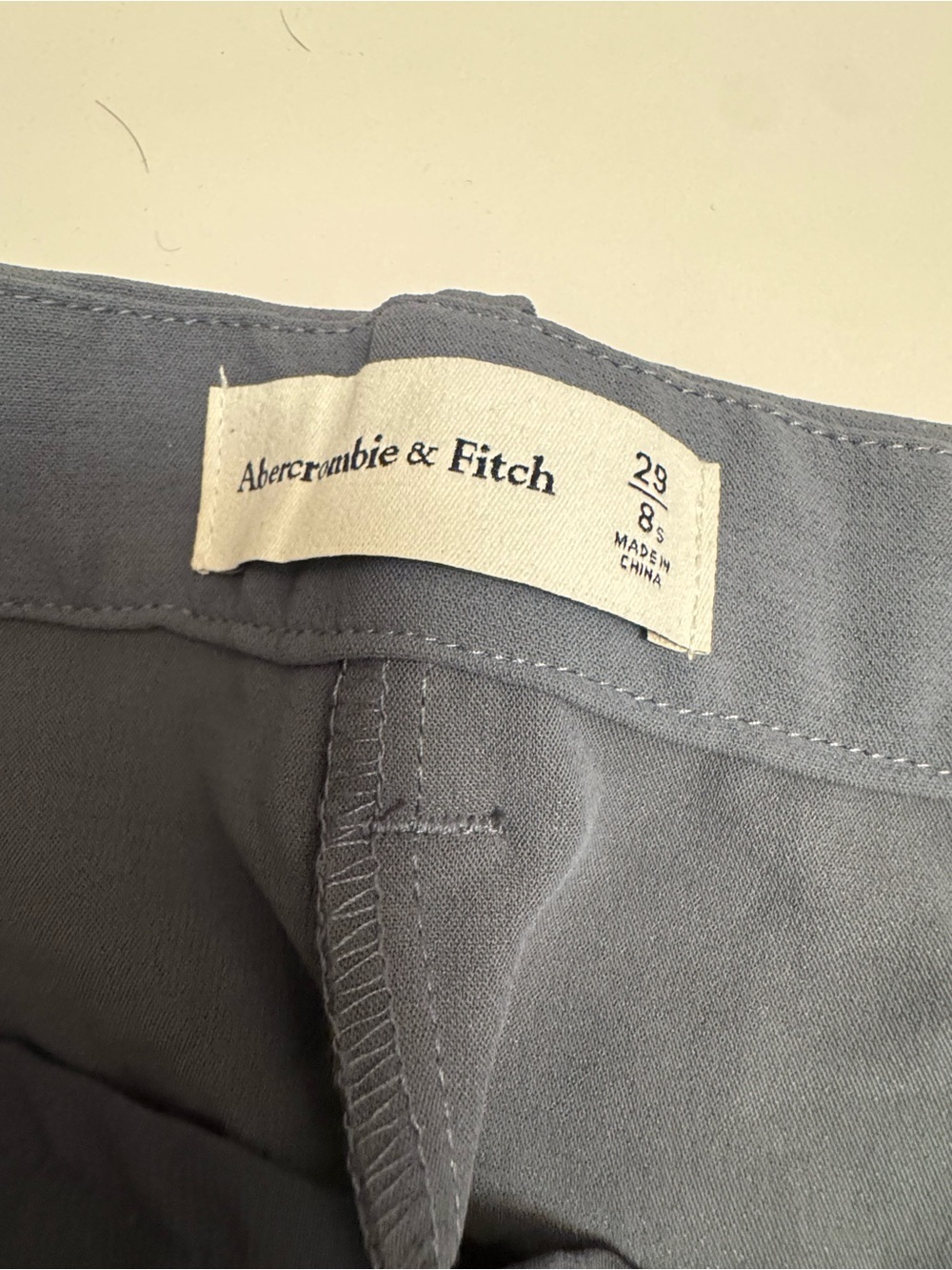 Abercrombie & Fitch Slate Grey Ultra Wide Trousers - Picture 4 of 6